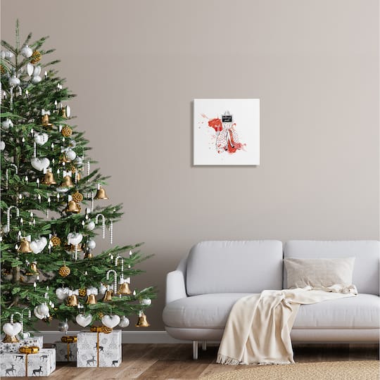 Stupell Industries Better Not Pout Holiday Fashion Canvas Wall Art